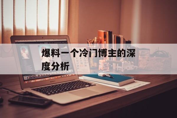 爆料一个冷门博主的深度分析